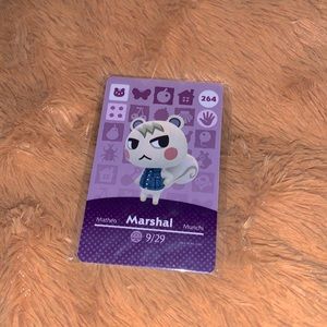 Animal crossing MARSHAL 264 amiibo card